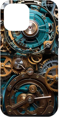 Vista 26 de Mechanical Steampunk Gears Internal Cogwork Mechanism Case for iPhone 17