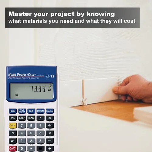 Vista 5 de Calculated Industries 8510 Home ProjectCalc Calculadora de proyectos de fracción de pies y pulgadas Llaves dedicadas para estimar cantidades