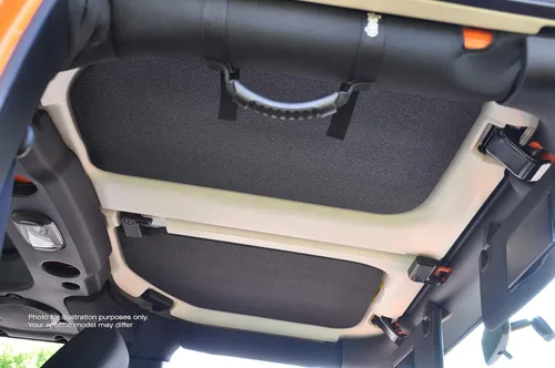Vista 2 de Design Engineering 050136 Boom Mat - Techo interior reductor de ruido blanco compatible con Jeep Wrangler de 2 puertas (2007-2010)