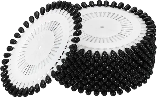 Vista 6 de PATIKIL Alfileres de costura, juego de 12 ramilletes decorativos para suministros de manualidades de costura, color negro