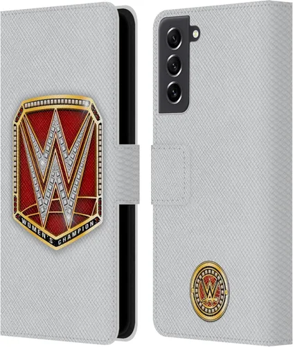 Vista 180 de Head Case Designs Officially Licensed WWE Cruiserweight Champion Title Belts Leather Wallet Case Compatible with Samsung Galaxy A07 4G Campeón