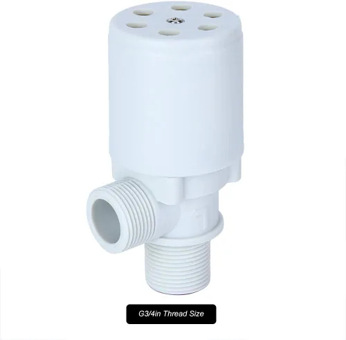 Vista 5 de Estink Válvula de flotador automática, rosca de 3/4 pulgadas, control de nivel de agua vertical de plástico con filtro, válvula de bola con sensor
