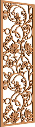 Vista 59 de Caspian Paneles de pared de madera con calado decorativo perforado, 9 3/8 pulgadas de ancho x 24 3/8 pulgadas de alto x 1/4 de alto, cereza