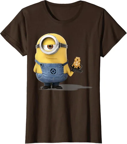 Vista 19 de Camiseta Despicable Me Minions Holding A Ginger Bread Minion Retrato Pequeña