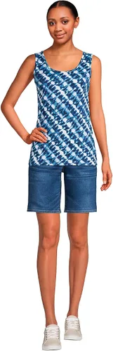 Vista 5 de Lands' End camiseta sin mangas de algodón para mujer