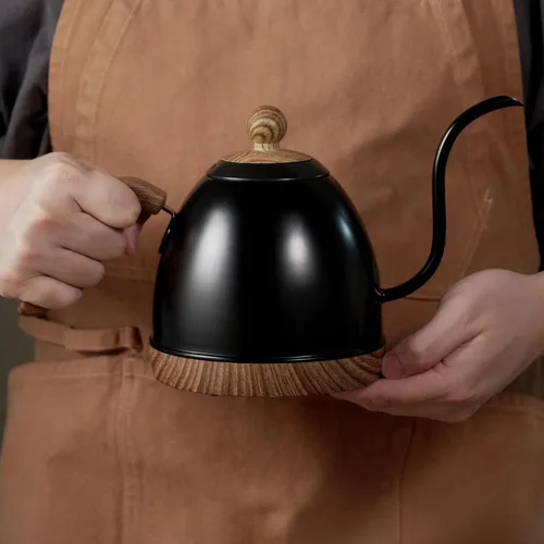 Vista 5 de Hervidor eléctrico de cuello de cisne de acero inoxidable con control de temperatura variable para café y té, verter más de 1000 vatios