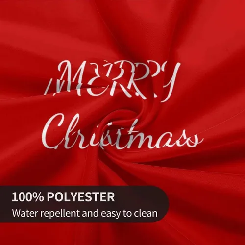 Vista 4 de Mantel redondo de Navidad con diseño de copos de nieve de Navidad para cocina, comedor, decoración de mesa de poliéster lavable para mesa de bufé