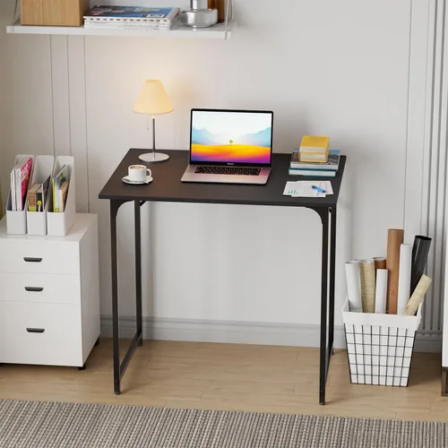 Vista 4 de FDW Escritorio pequeño de oficina de 32 pulgadas, escritorio de oficina en casa, escritorio de estudio para estudiantes/escritorio de estilo simple