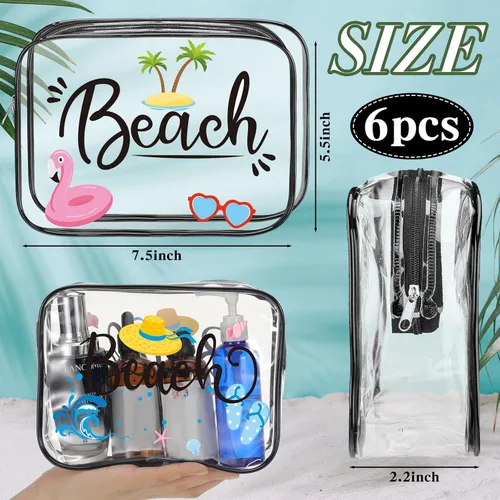 Vista 2 de Bolsas de maquillaje, regalos para mujeres, profesores, playa, crucero, natación, enfermera, baile, feliz graduación, kit de supervivencia, bolsas