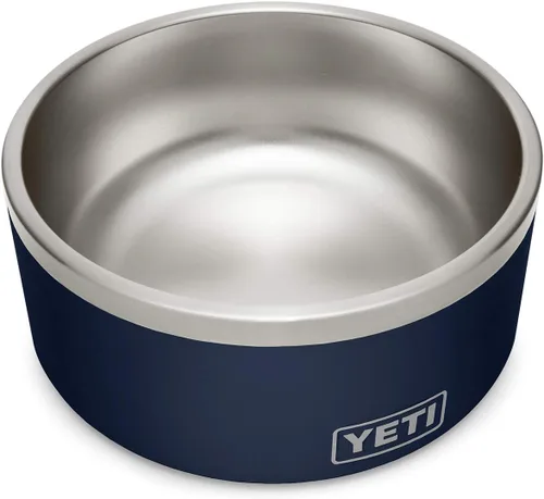 Vista 4 de YETI Boomer 8 - Tazón antideslizante y de acero inoxidable para perro, con capacidad de 64 onzas Azul marino