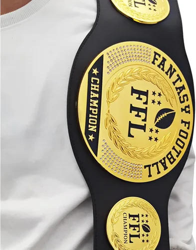 Vista 7 de Cinturón de fútbol de fantasía, Trofeo de fútbol de premio de cinturón de campeonato personalizable, Trofeo de la Liga de Campeones, Trofeo