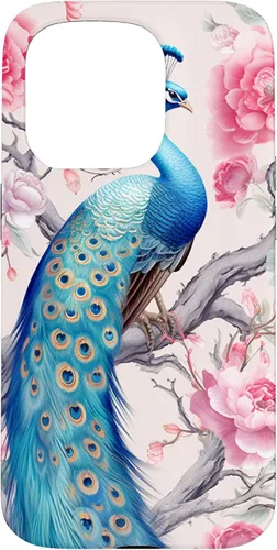 Vista 14 de Chinoiserie Peacock Rose Garden Case for iPhone 17