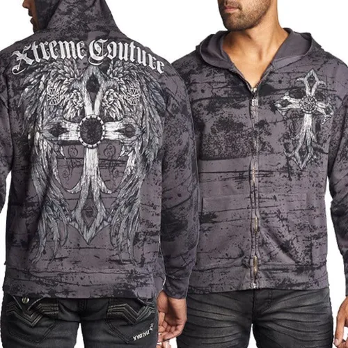 Vista 8 de Xtreme Couture by Affliction - Sudadera con capucha superior para hombre