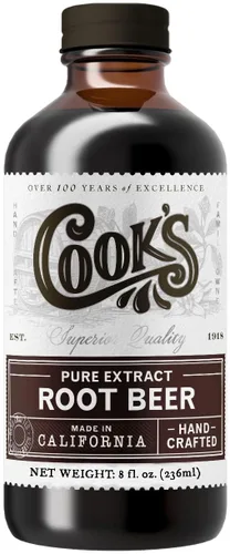 Vista 140 de Cook's, Sabor puro de vainilla sin alcohol, para cocinar, hornear, postres, extracto alternativo de vainilla de Madagascar sin alcohol, 8 onzas
