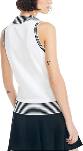 Vista 2 de Nautica Suéter tipo polo de ajuste clásico para mujer