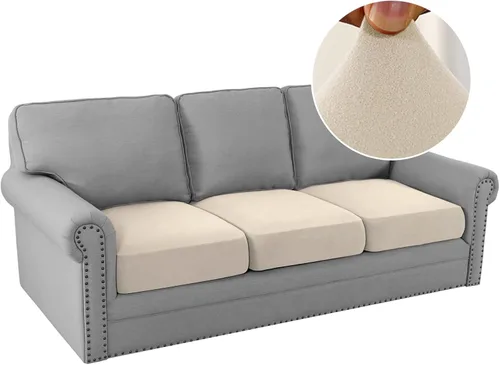 Vista 21 de H.VERSAILTEX Fundas de cojín de vellón para sofá, fundas elásticas para sillas de sala de estar, fundas de sofá modular, tela cómoda y duradera