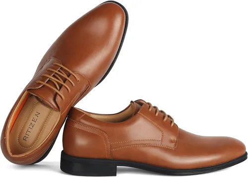 Vista 5 de Zapatos de vestir clásicos Oxford con cordones para hombre