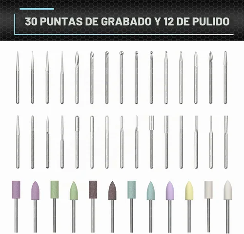 Vista 5 de AM ARROWMAX Mini bolígrafo de grabado, herramienta giratoria con 42 puntas, funda de aluminio, control de movimiento inteligente, OLED, aplicación