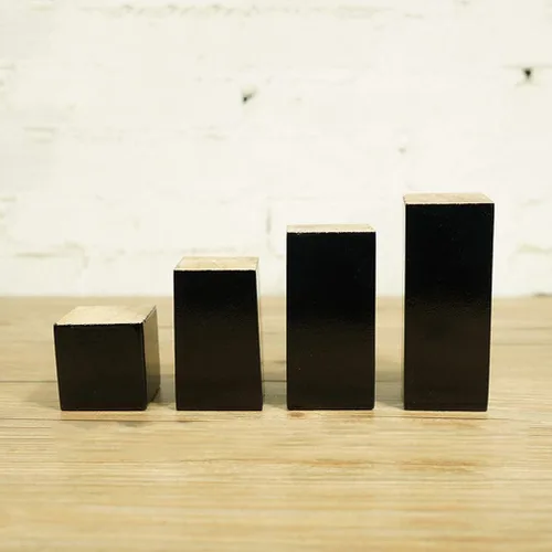 Vista 3 de Juego de 4 patas cuadradas de madera maciza para muebles, patas para silla de mesa auxiliar, patas de sofá, patas de armario, patas de banco, patas