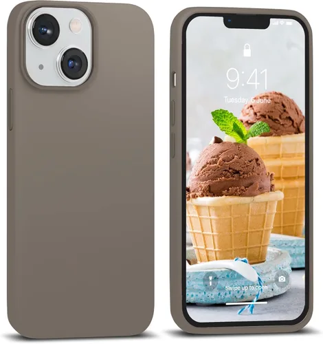 Vista 13 de IceSword Funda compatible con iPhone 13 Mini, color azul bebé, funda de silicona ultra delgada, a prueba de golpes, suave, de 5.4 pulgadas, azul