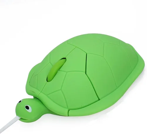 Vista 12 de elec Space Ratón con cable, lindo animal con forma de delfín, ratón óptico con cable USB para computadora de escritorio, laptop, 3 botones, cable