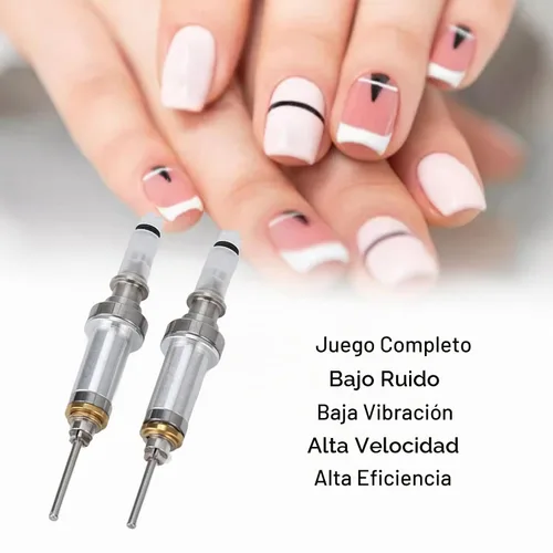 Vista 2 de ZJchao Juego de 2 piezas de husillo de taladro de uñas, mango de pulido de uñas, máquina electrónica profesional, repuesto para taladro de uñas, kit