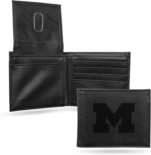 Vista 87 de NCAA Rico Industries Cartera Billetera con Grabado Láser Cartera Billetera con Grabado Láser - Diseño Delgado - Gran Regalo