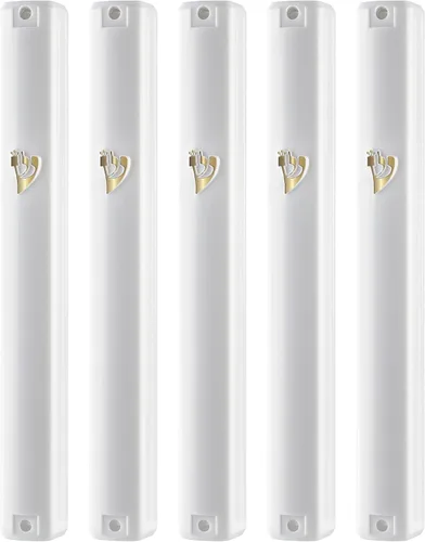 Vista 10 de SUPER STAM MEZUZAH CASE Holder (shidell) - Rectángulo de plástico con forma rectangular plateada impermeable caucho corcho lote de 5