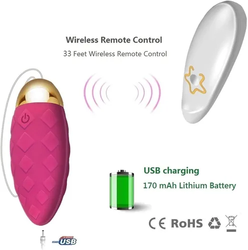Vista 8 de Vibrador de bala, huevos vibradores, juguetes sexuales para adultos, huevos de amor para estimulación del punto G, vibrador para mujeres, producto