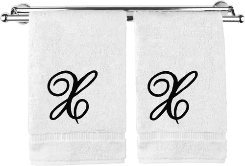 Vista 49 de Toalla de mano con monograma, regalo personalizado, 16 x 30 pulgadas, extra absorbente, 100% algodón turco, acabado de rizo suave, para baño, cocina