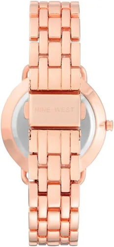 Vista 3 de Nine West Reloj de pulsera con detalles de cristal para mujer