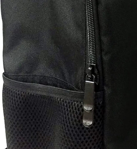 Vista 6 de STAR WARS Mochila mandaloriana negra - Bolsa acolchada de malla de aire de 18 pulgadas de Star Wars, Mando Niño y el Sol, 18 x 12 x 6, Portátil