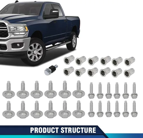 Vista 8 de PIT66 Kit de herramientas de paso lateral tubular compatible con Dodge RAM 1500 2500 3500/Fit 2014-2019 Dodge RAM 4500 5500 68193128AB