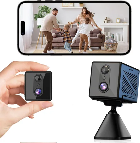 Vista 8 de javiscam Cámara de seguridad 4K con tarjeta SD de 64GB, cámara de seguridad alimentada por batería, 100 días de autonomía, detección humana AI