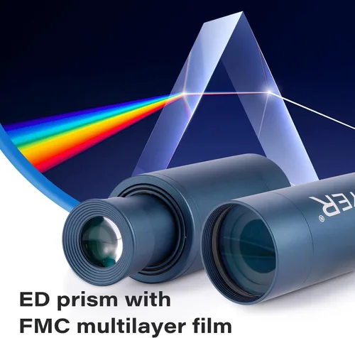 Vista 2 de Telescopio monocular de 25 x 50, monoculares para adultos de alta potencia: zoom compacto HD para hombres, regalos geniales con prisma BAK4 y lente