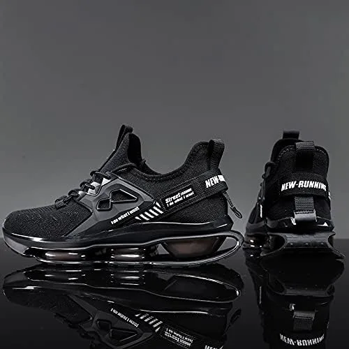 Vista 4 de LZDZN Tenis de correr para hombre tenis de aire atlético para hombre caminatas tenis correr zapatos deportivos para hombre estilo informal de moda