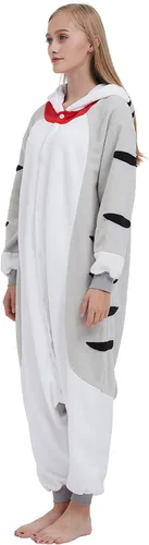 Vista 7 de SimZoo Pijama de animal para adultos, disfraz de cosplay de animales para hombres y mujeres, ropa de dormir unisex de una sola pieza