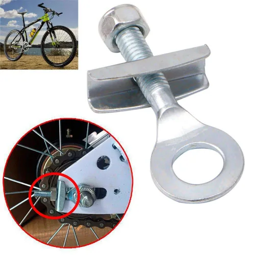Vista 6 de Paquete de 4 tensores de cadena de bicicleta de acero para bicicletas BMX, Fixie y de una sola velocidad, evita la holgura de la cadena