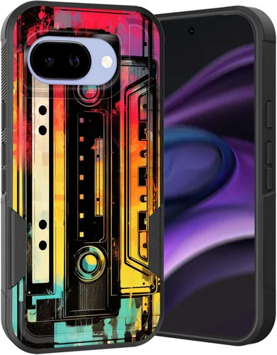 Vista 161 de Funda para Pixel 6A, Híbrida de Doble Capa de Servicio Pesado Resistente a Prueba de Golpes PC Duro + Funda Protectora de Silicona Suave para Google