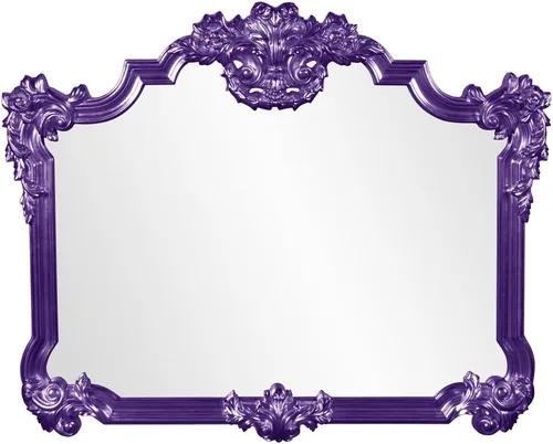 Vista 30 de Howard Elliott - Espejo decorativo rojo Talida antiguo para pared, gran punto focal rectangular, para dormitorio, sala de estar y tocador, espejo