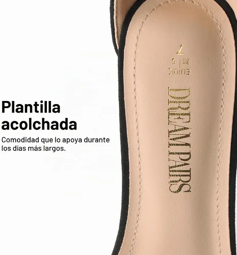 Vista 6 de DREAM PAIRS Sandalias de tacón alto para mujer Negro/Gamuza