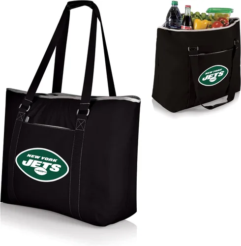 Vista 3 de Picnic Time Tahoe XL Cooler Tote Bag, color negro, capacidad para 48 latas