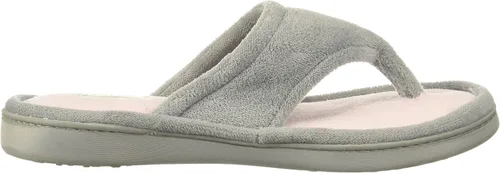 Vista 6 de Pantuflas Dearfoams Melanie de microfibra, con color combinado, con tira, para mujer