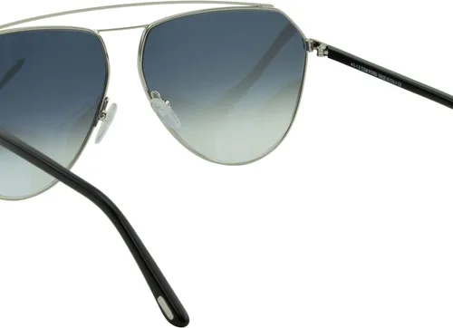 Vista 9 de Tom Ford Binx FT-0681-16B - Lentes de sol color plateado aviador gris gradiente 2N