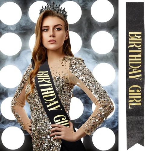 Vista 8 de Velscrun Tiara de cumpleaños de cristal negro para mujeres y niñas, corona de princesa con peines, banda para la diadema de cumpleaños, decoración