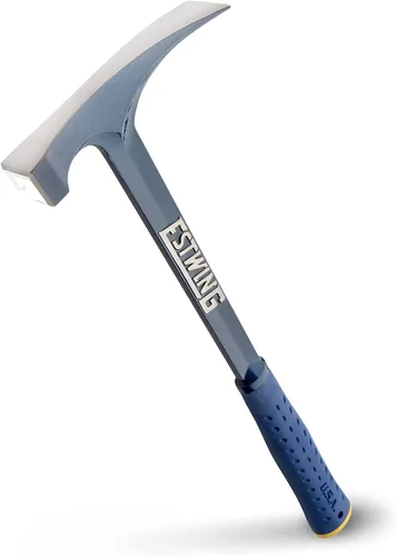 Vista 7 de Estwing Martillo de albañil/mason - Herramienta de mampostería de 22 oz con construcción de acero forjado y mango reductor de impacto - E6-22BLC
