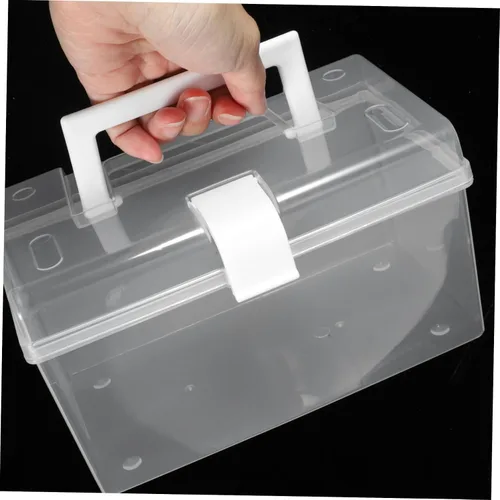 Vista 4 de Cabilock Caja de aparejos Organizador Caja de medicina Caja de plástico Kit vacío gabinete de almacenamiento Medicina Suministros de medicamentos