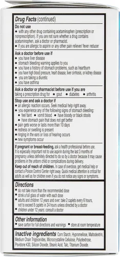 Vista 8 de Vanquish Alivio del dolor de cabeza, acetaminofén, aspirina, cafeína, 100 cápsulas La combinación correcta de dos poderosos analgésicos