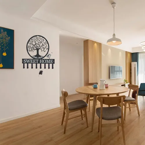 Vista 5 de Llavero personalizado para pared, ganchos para llaves del árbol de la vida, llavero para pared, soporte para llaves para llaves Wal, llavero