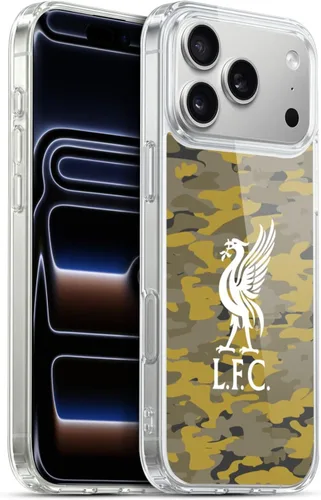 Vista 165 de Head Case Designs Funda de gel con licencia oficial del Liverpool Football Club Away Colourways Crest Camou [protección de grado militar] compatible